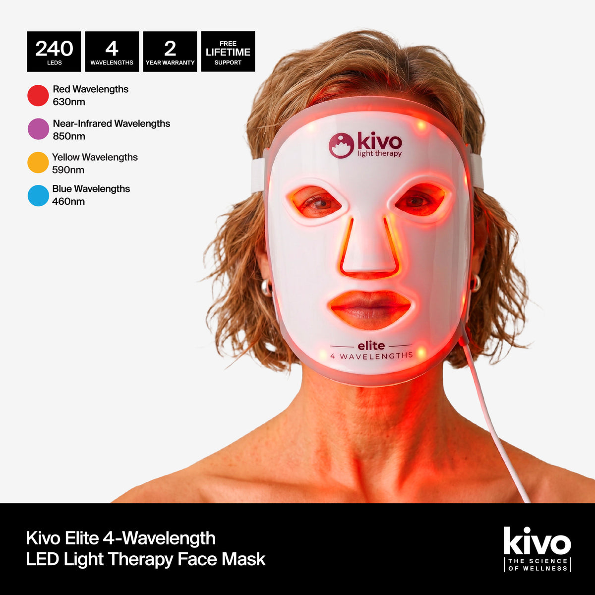 what is the best led face mask for acne and spots and anti-aging - the kivo led light therapy face mask