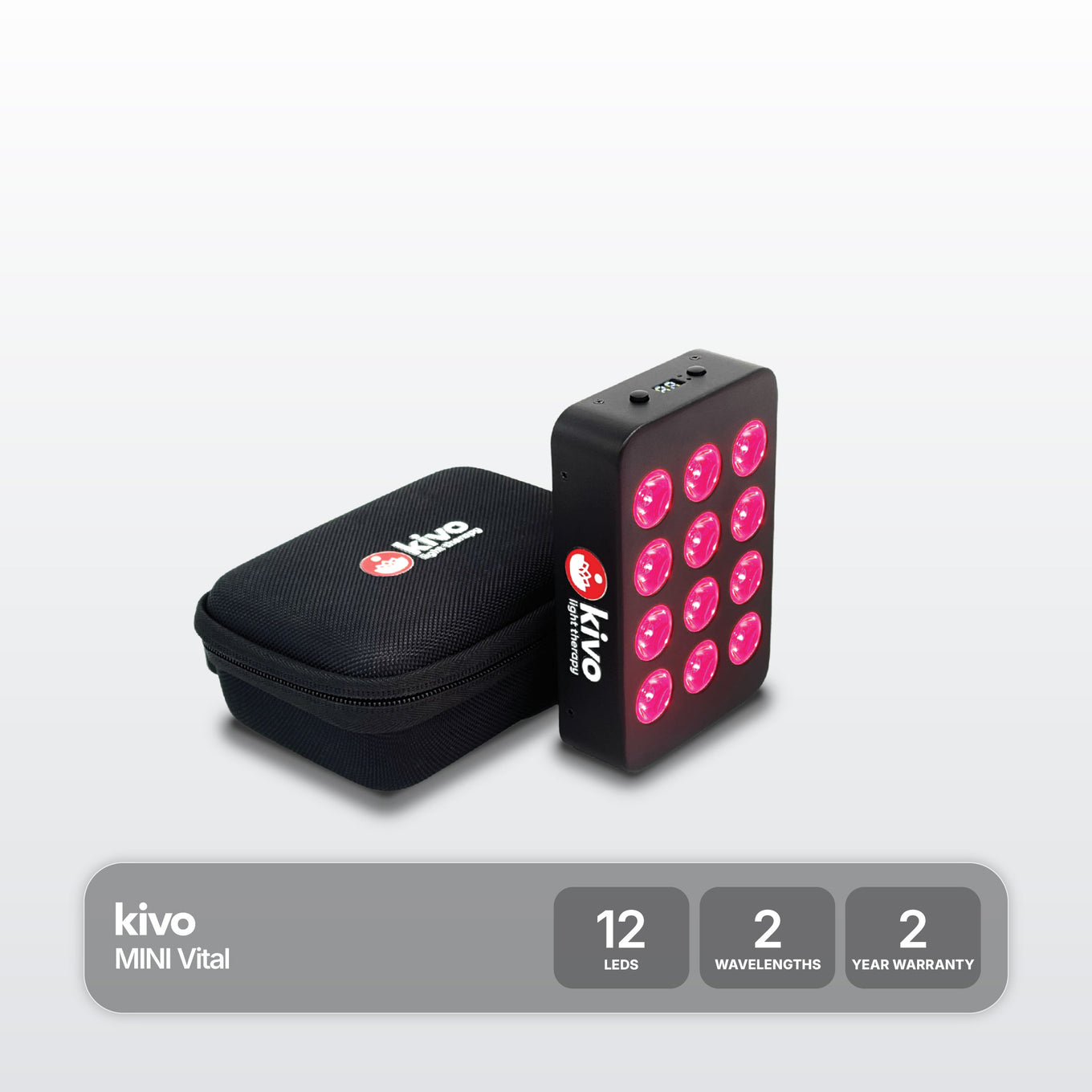 What is the best small red light therapy panel - it's a Kivo Vital Mini portable red light therapy device