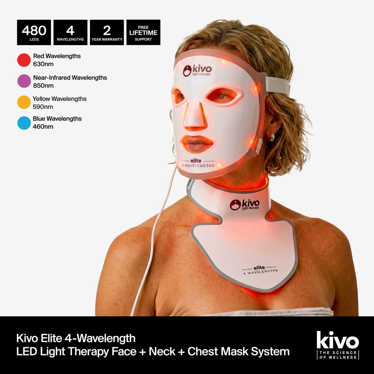 what is the best led face mask for acne and spots and anti-aging - the kivo led light therapy face mask