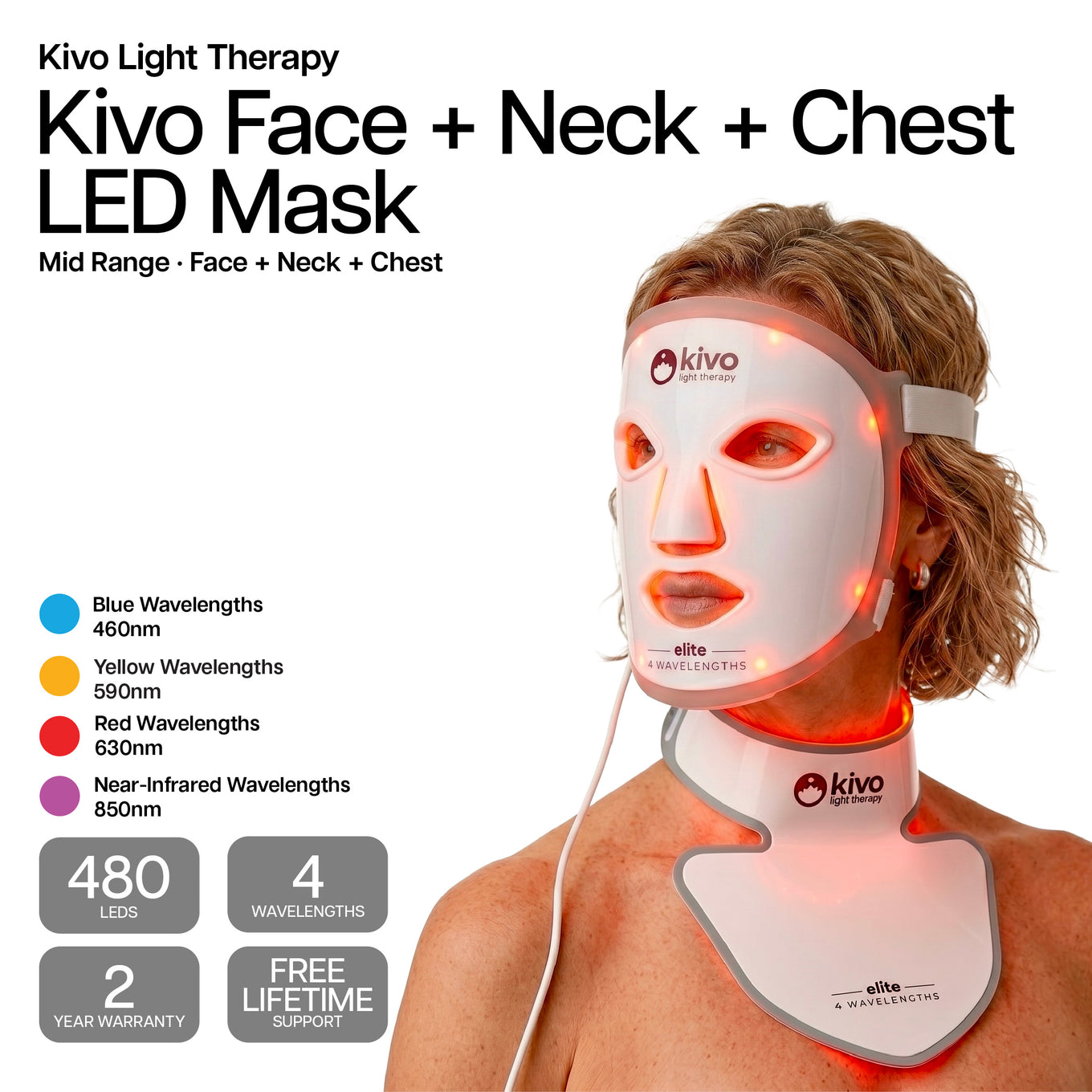 what is the best led face mask for acne and spots and anti-aging - the kivo led light therapy face mask