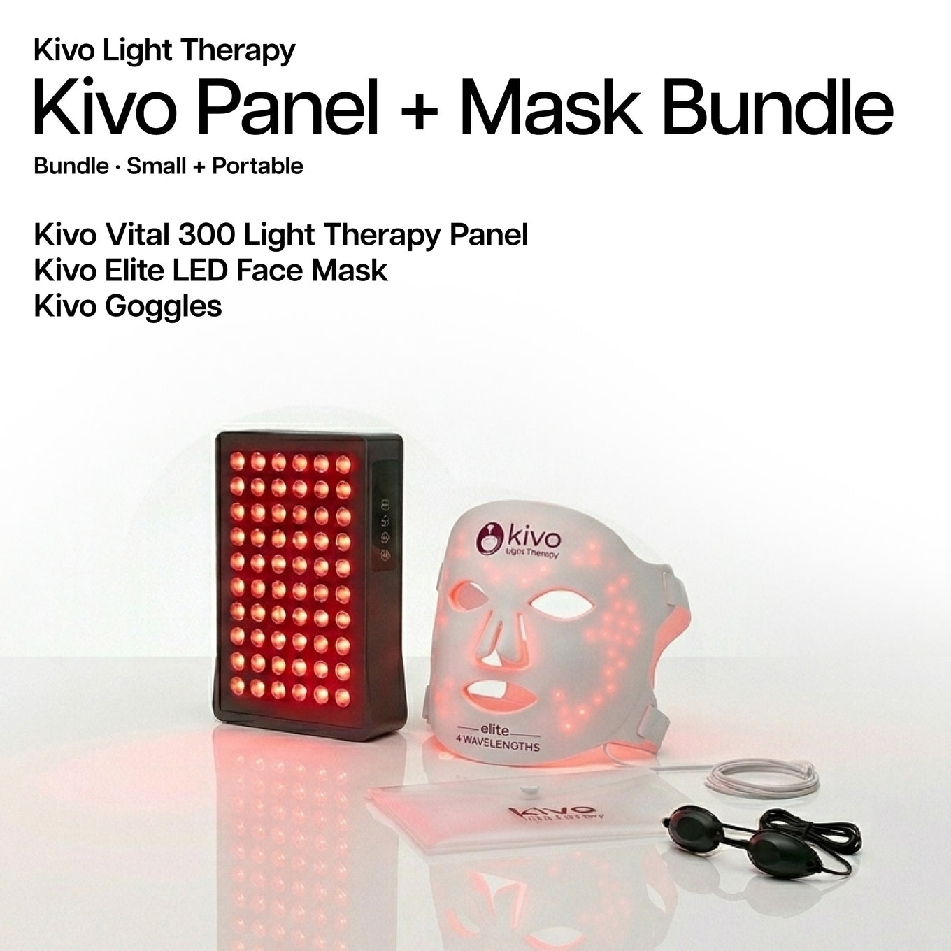 Deals and Discounts on red light small panels and masks bundle
