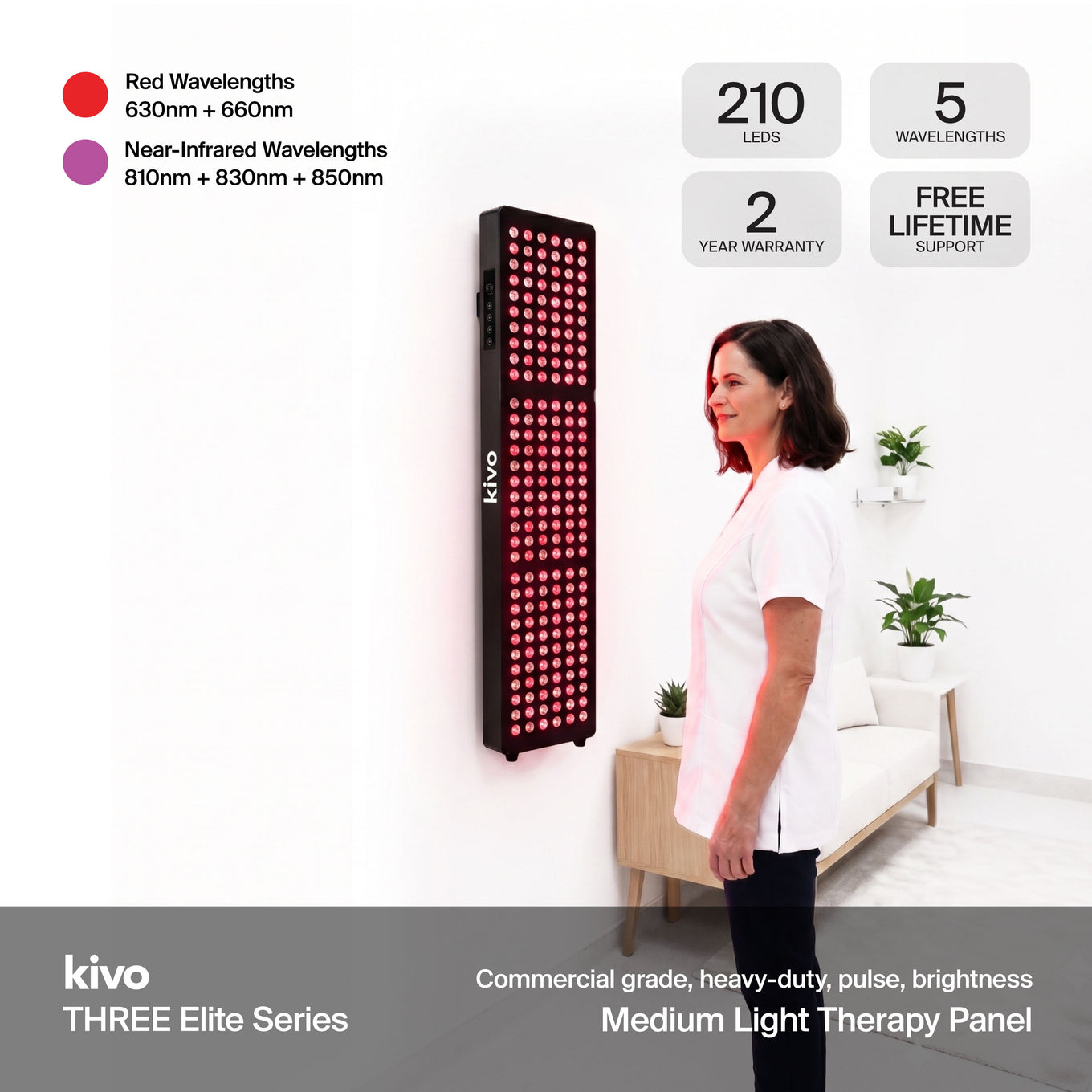 The best narrow half body red light therapy panel