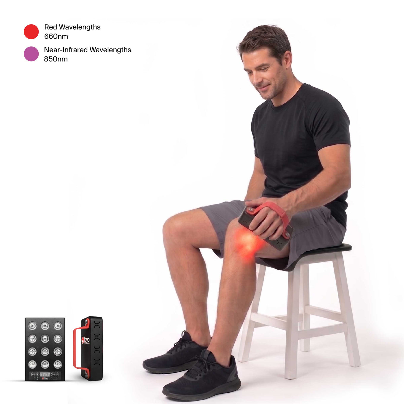 Kivo Elite Mini - The best small handheld mini featuring red and near infrared, brightness, battery operated and more