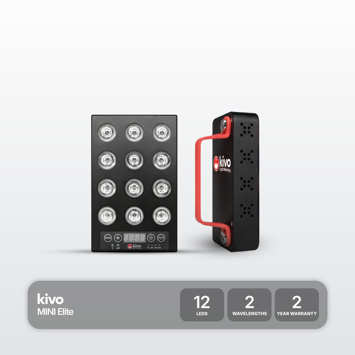 Kivo Elite Mini - The best small handheld mini featuring red and near infrared, brightness, battery operated and more