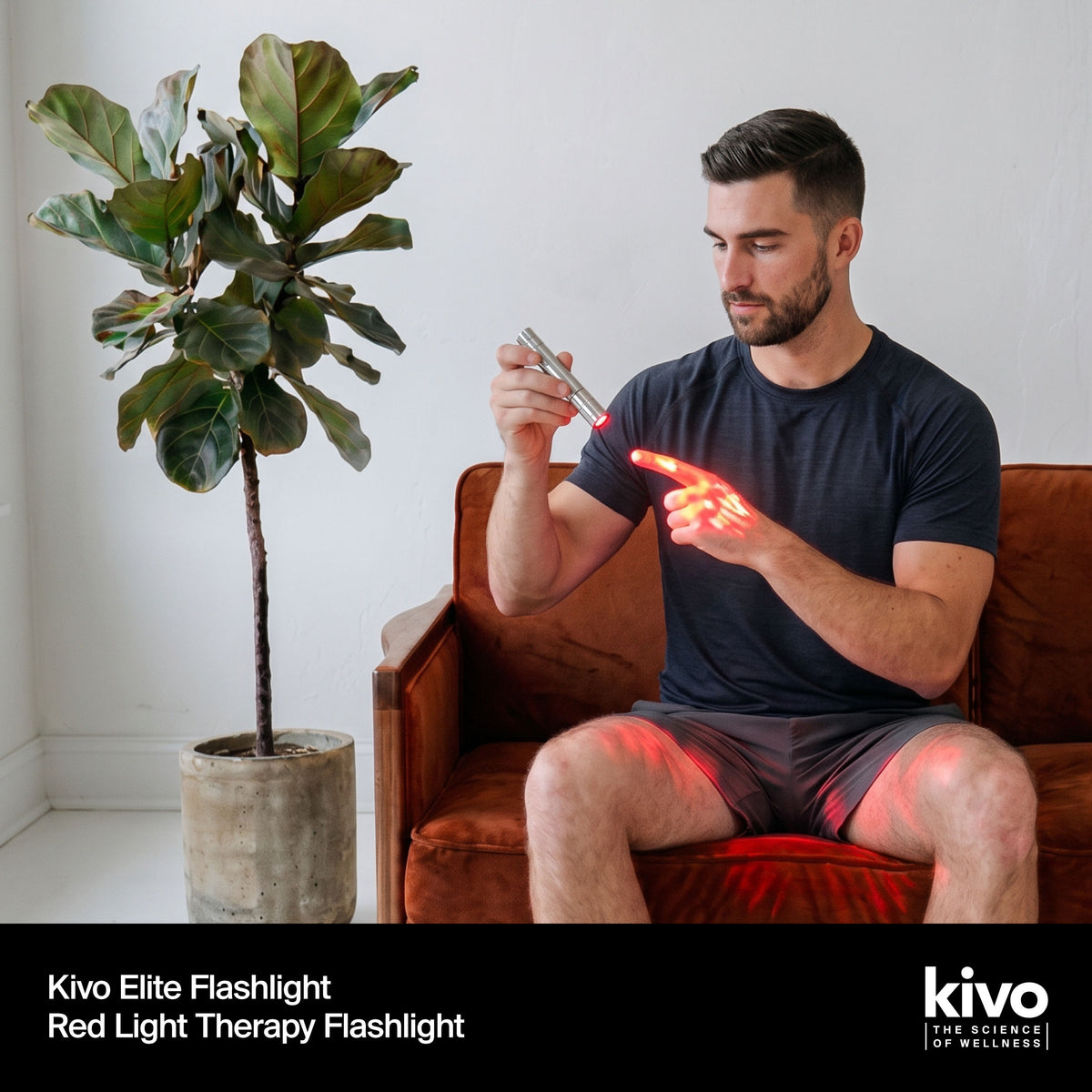 Kivo Elite Flashlight: Red light therapy flashlight torch from Kivo