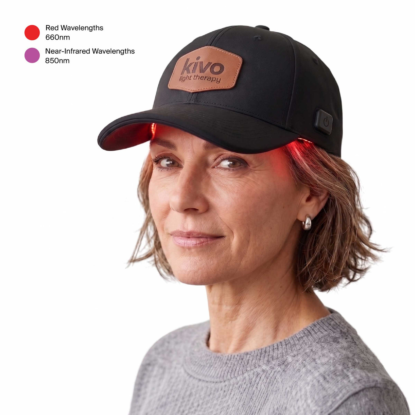 Kivo Red Light Therapy Cap for men or women to help with hair and scalp issues