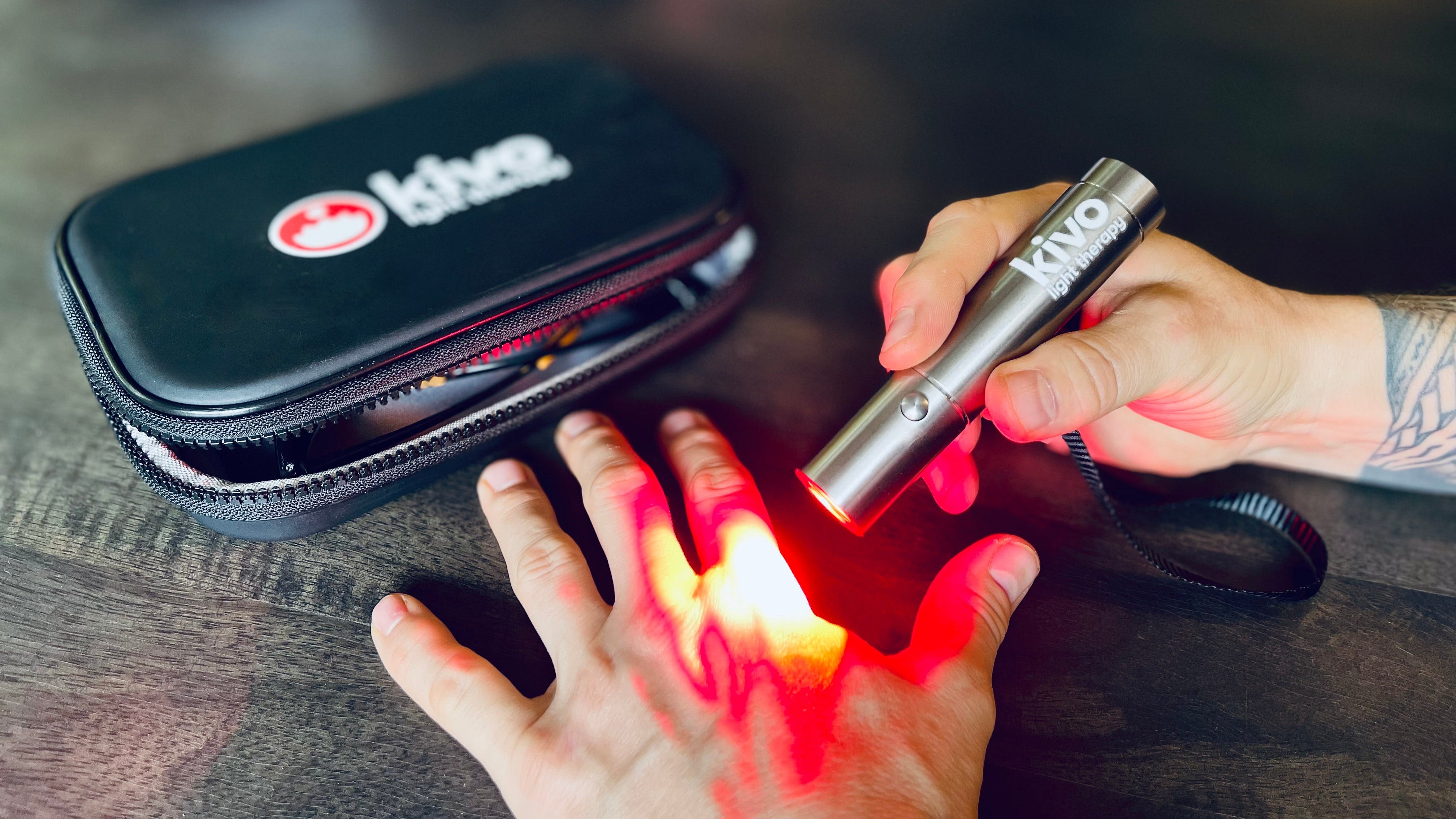 Red & Blue Light Therapy Flashlight