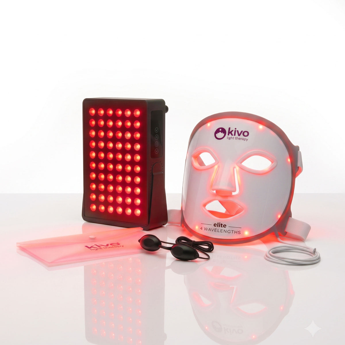 Deals and Discounts on red light small panels and masks bundle