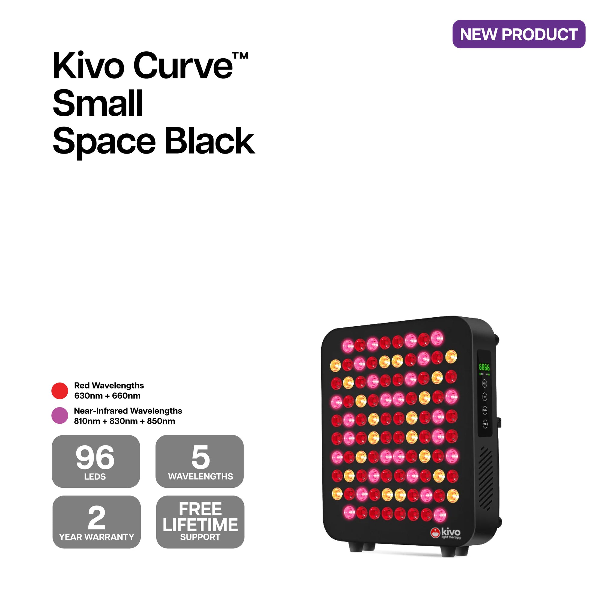 Curved Red Light Therapy Panel - from Kivo