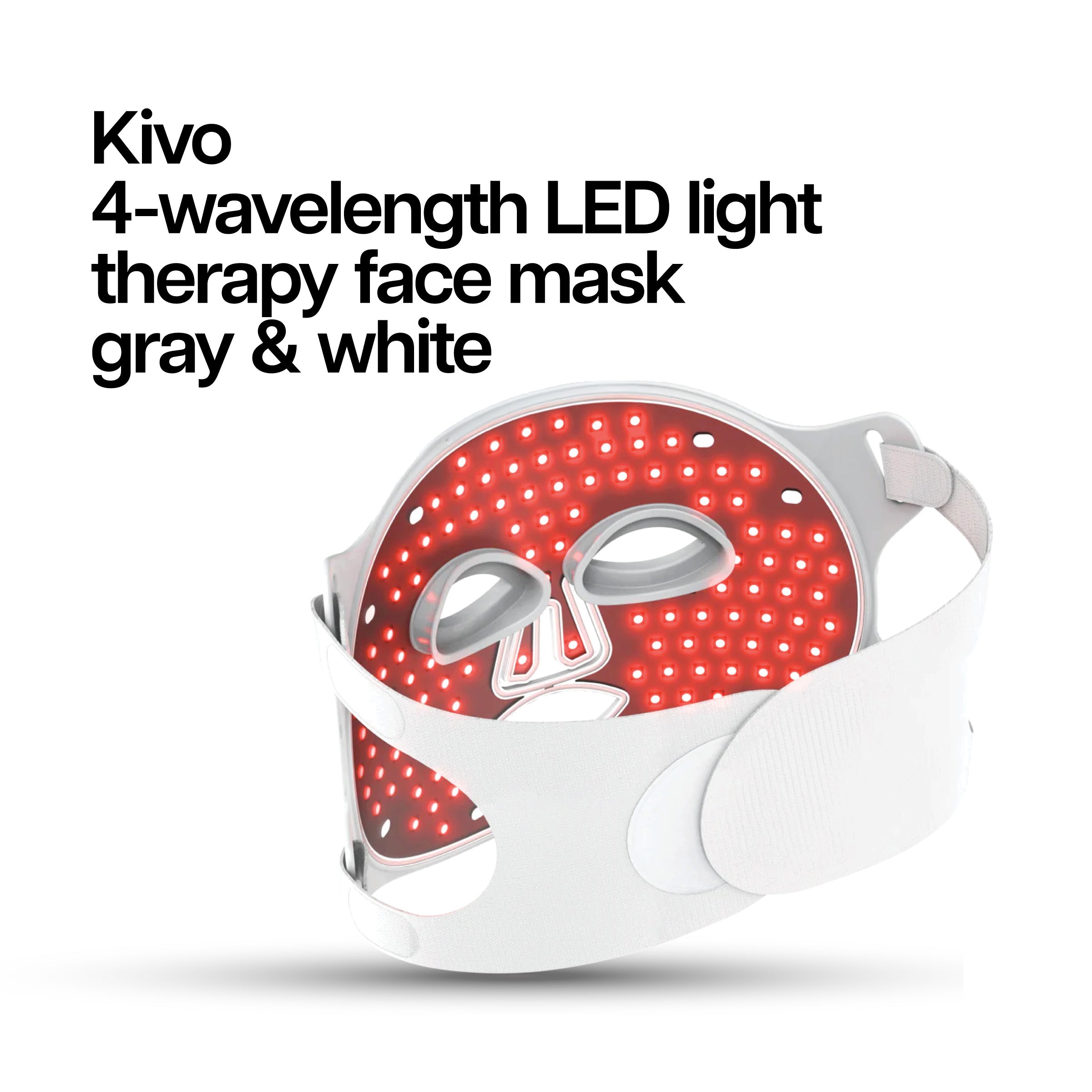 Kivo Elite Face : Masque de luminothérapie faciale rouge + proche infrarouge + bleu + jaune