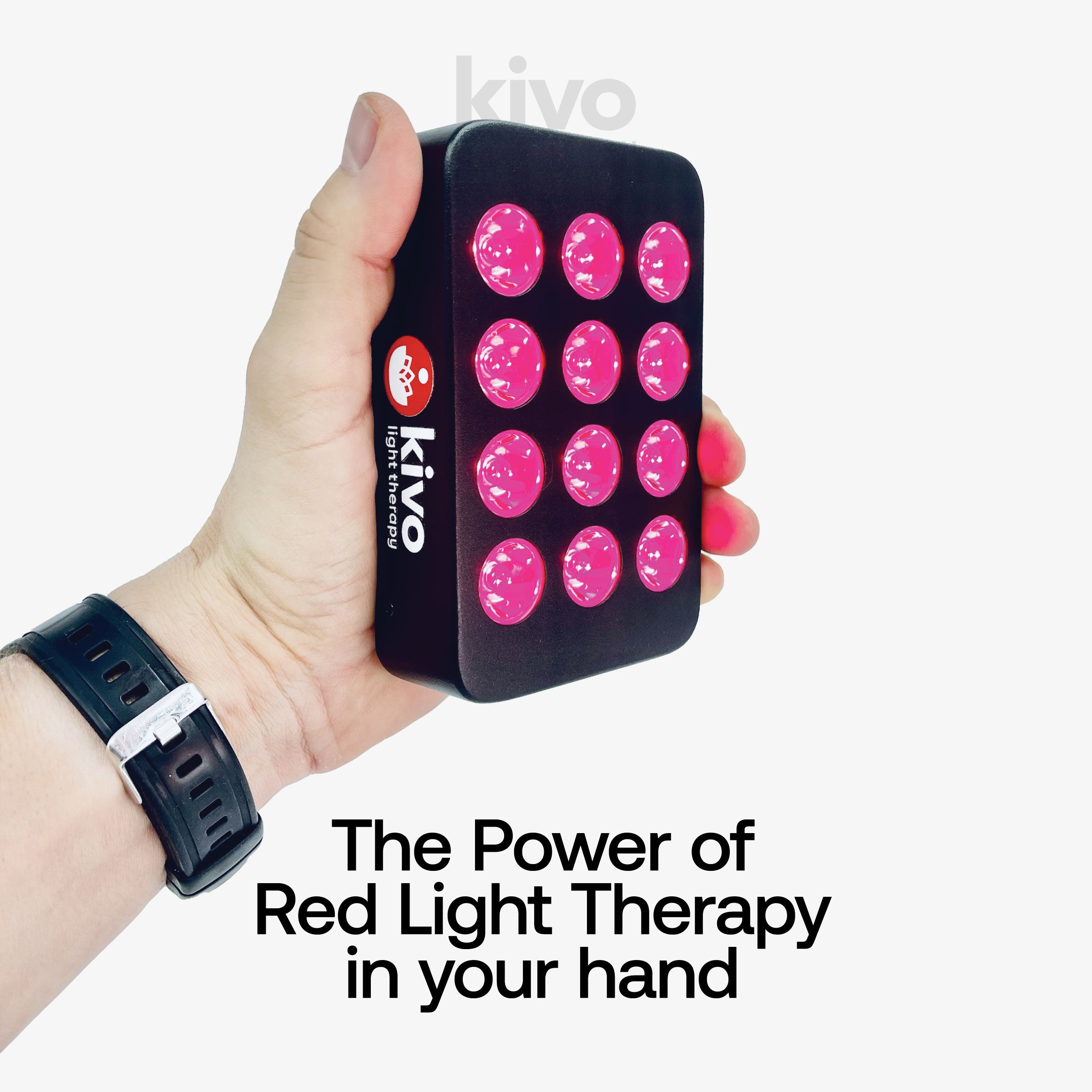 Hand help led light red near-infrared therapy