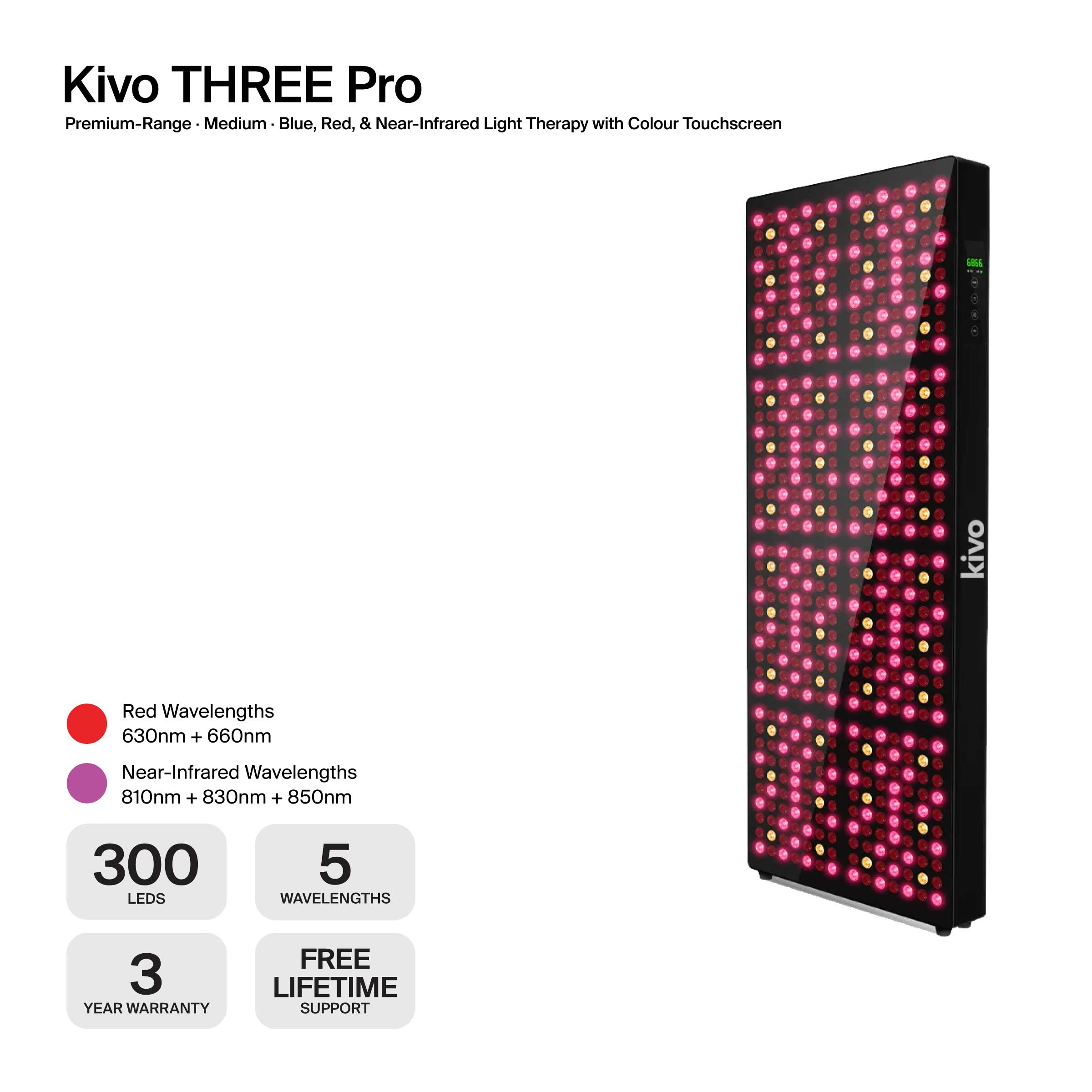 Kivo EIGHT Series - Large Light Therapy Panel