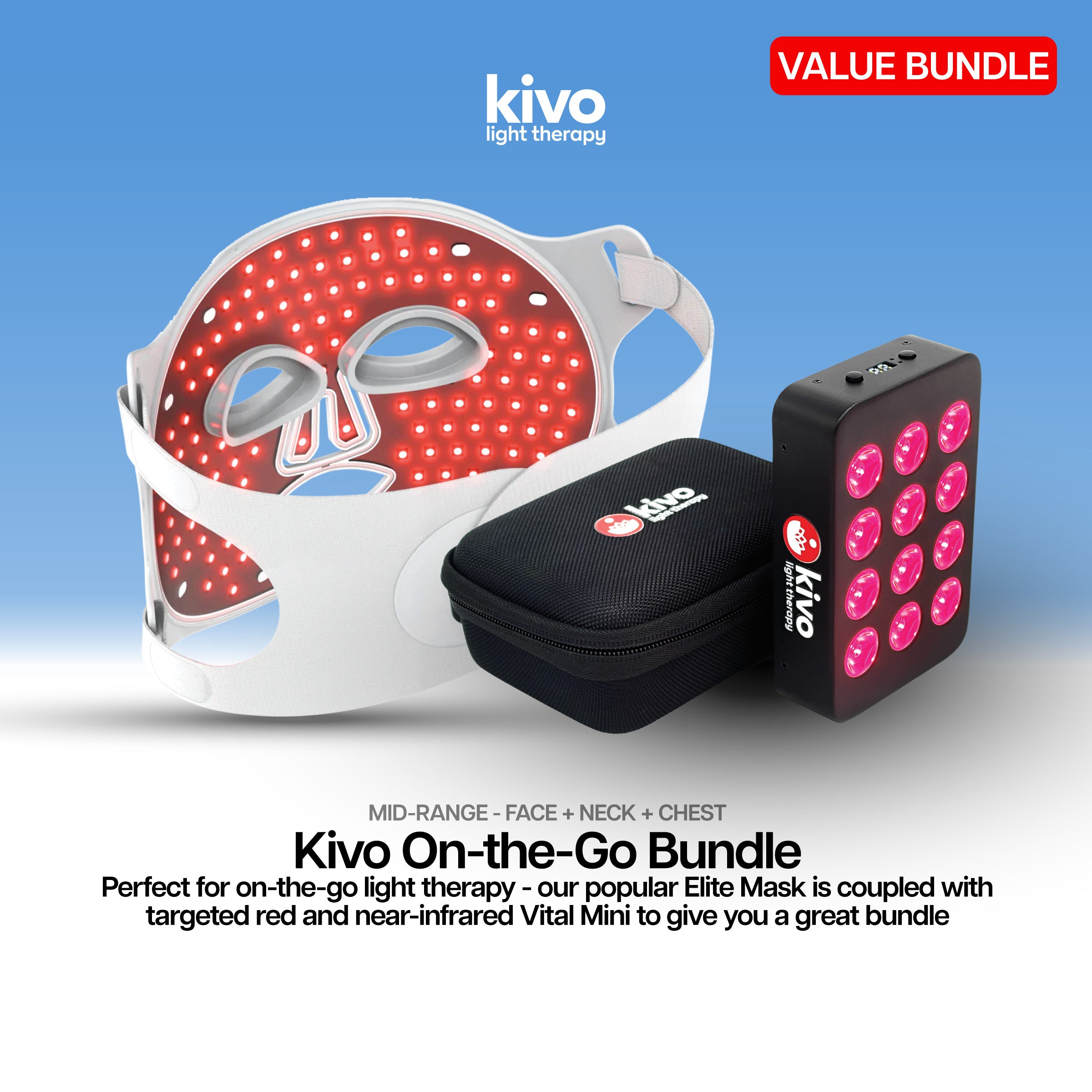 best mask and mini led light therapy bundle discount