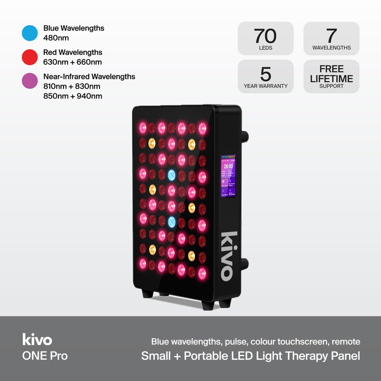 Kivo ONE Pro Series Panel - 70 LEDs 7 wavelengths blue red near-infrafread