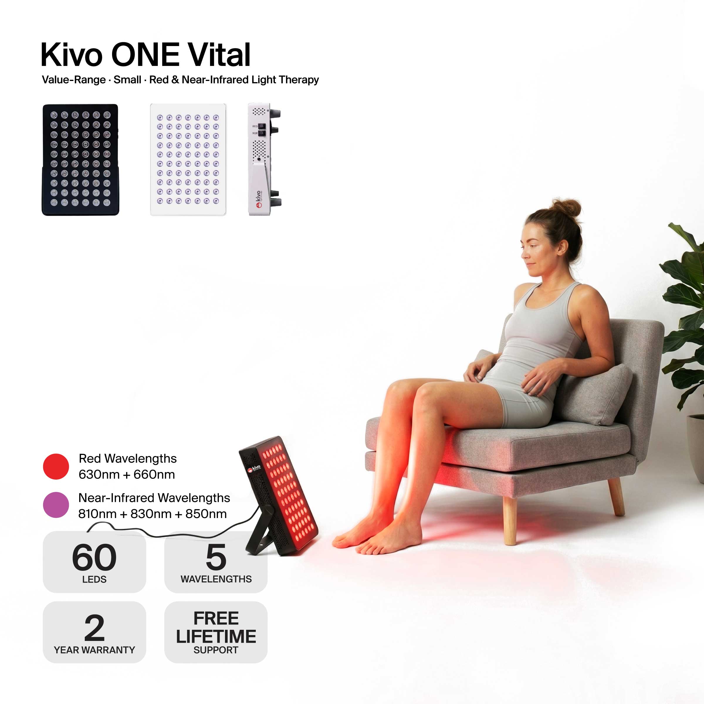 Kivo ONE Series - Small Light Therapy Panel