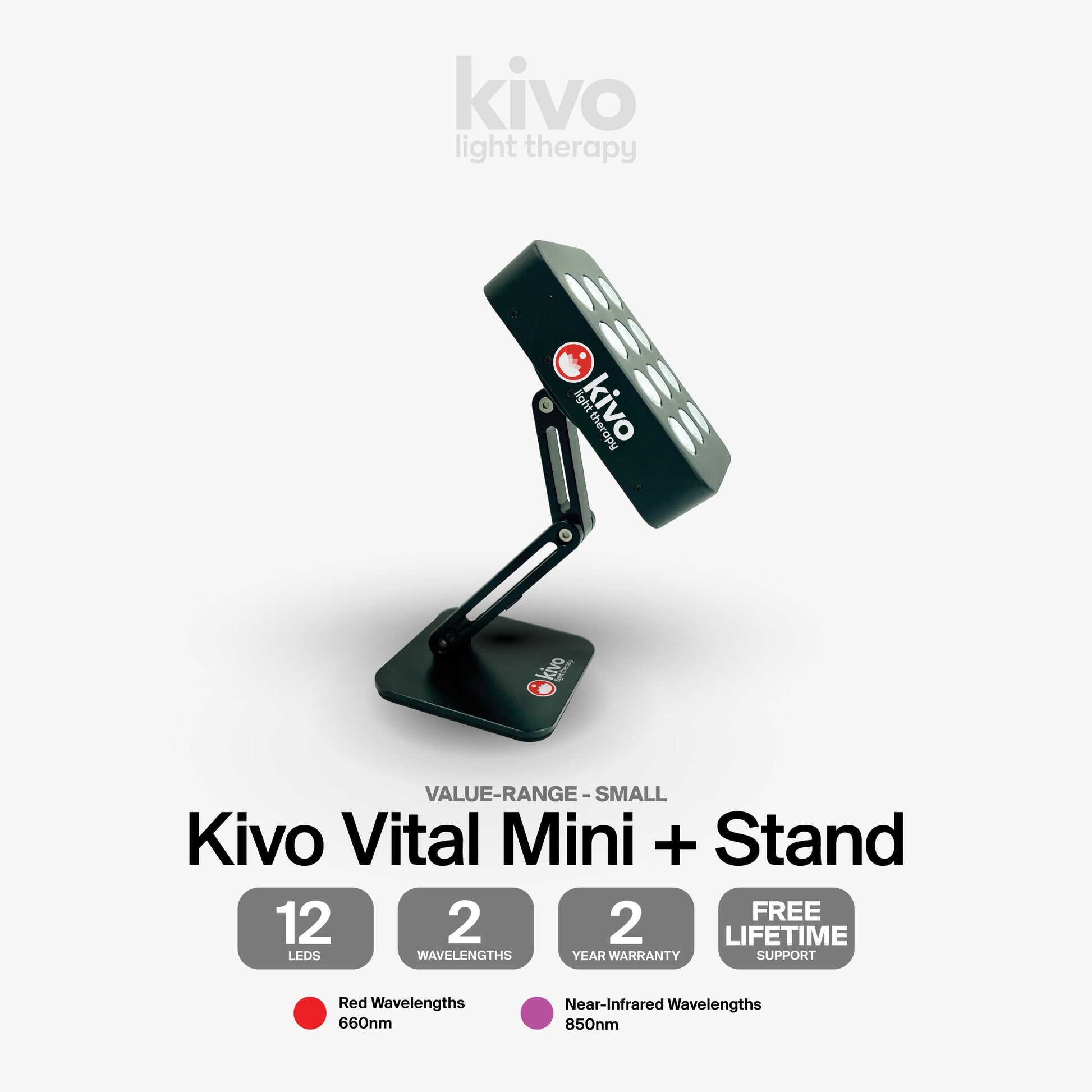 Stand for small red light therapy panels (Kivo Vital Mini Series)