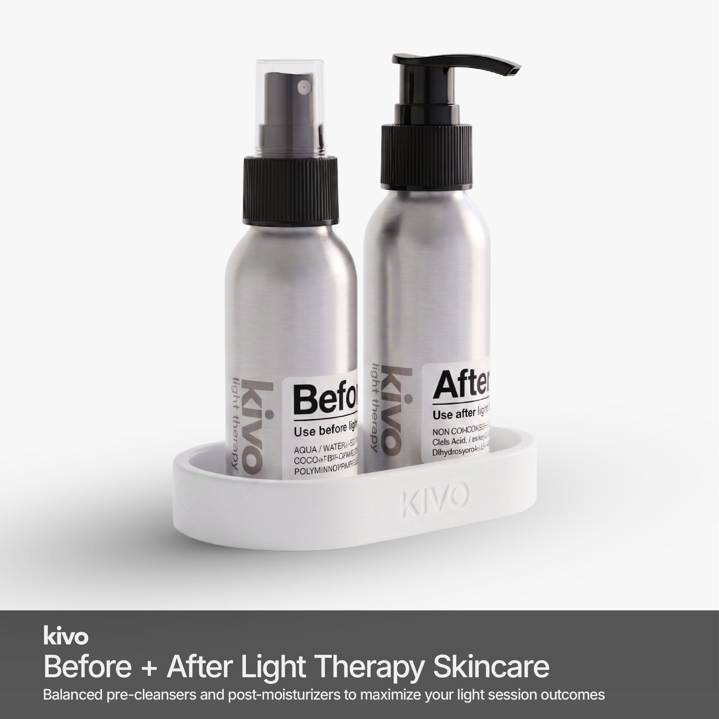 what to use for before and after light therapy skin cleanser and skin oil