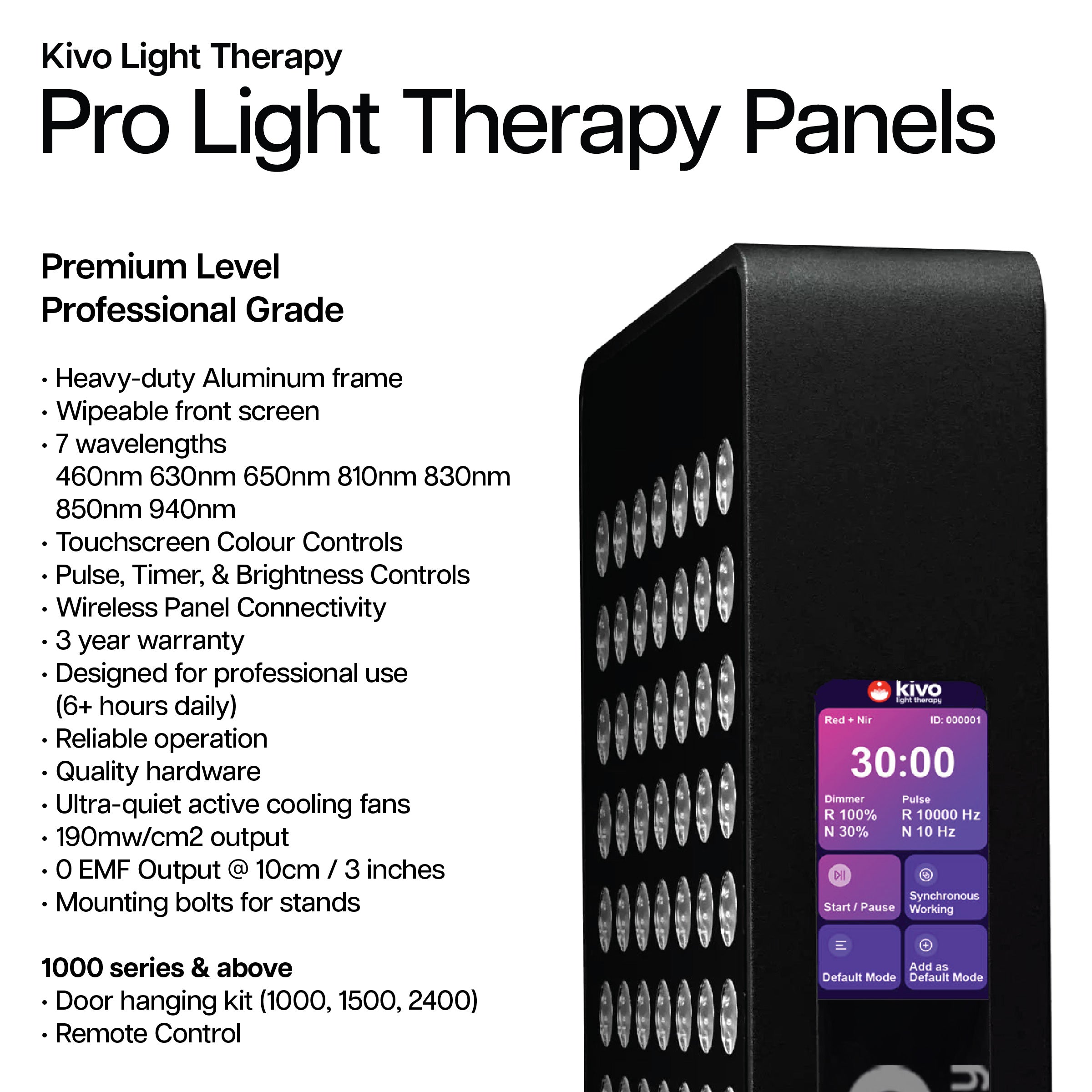Kivo Pro Panels: Premium Commercial Grade Light Therapy Panels red light therapy from Kivo
