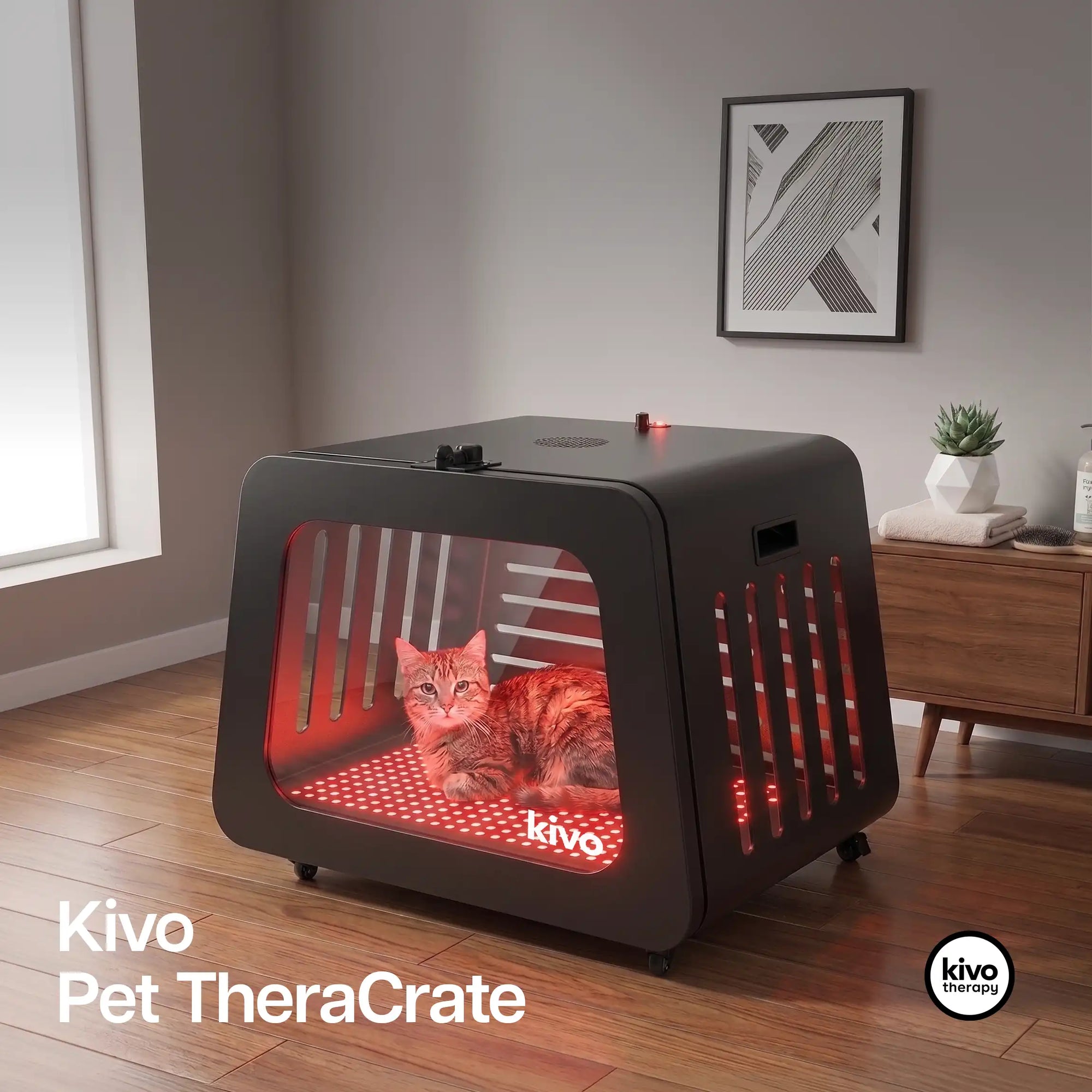 Kivo TheraCrate for Pets - Red Light Therapy Dogs, Cats, Rabbits, and other small pets
