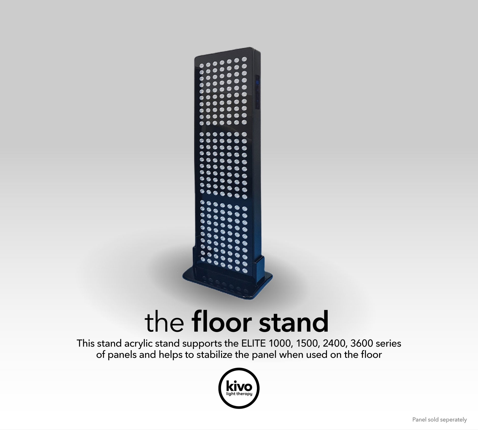 Kivo Elite Floor Stand: The Perfect Stand for your Elite Series Panel red light therapy from Kivo