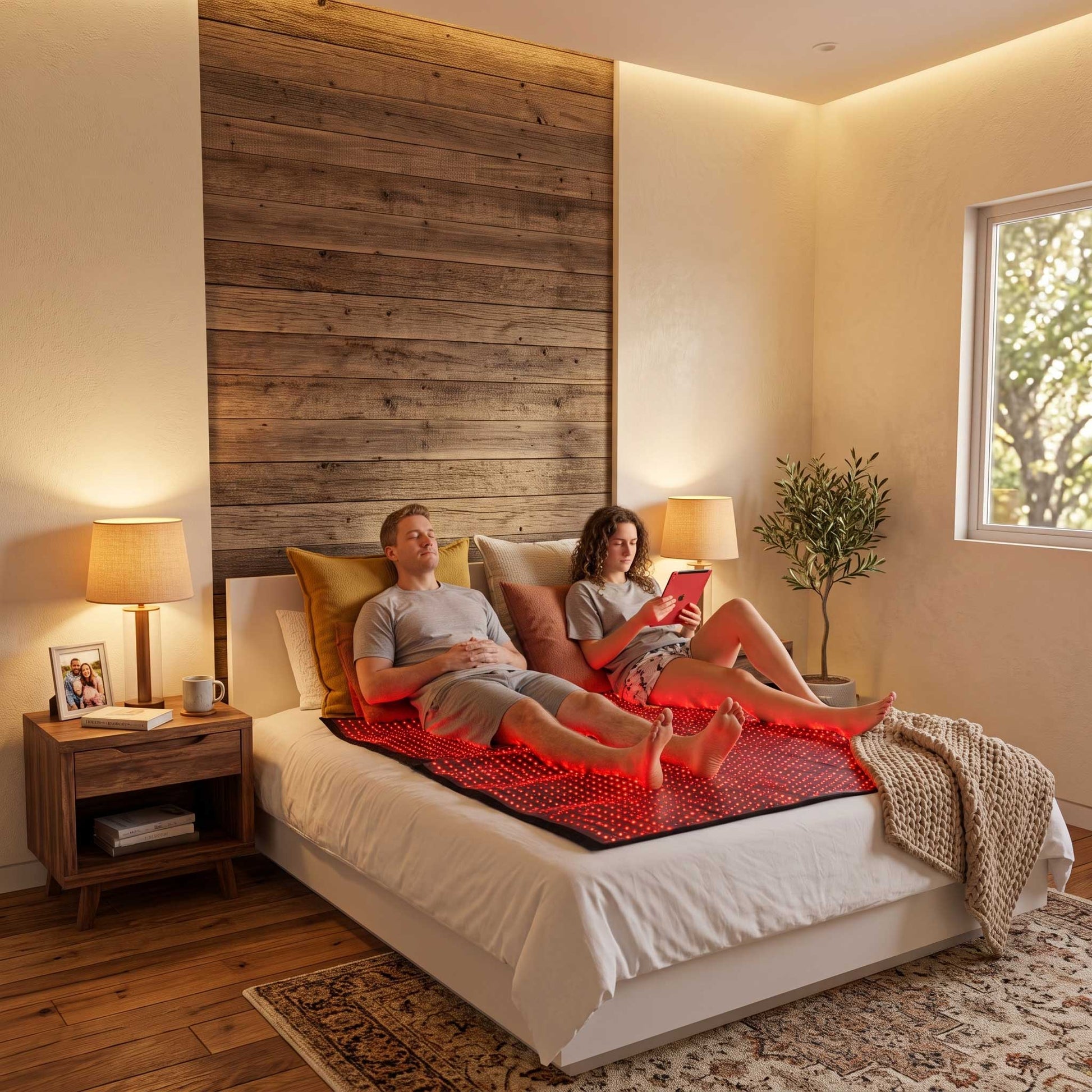 red light therapy mat sleeping bag