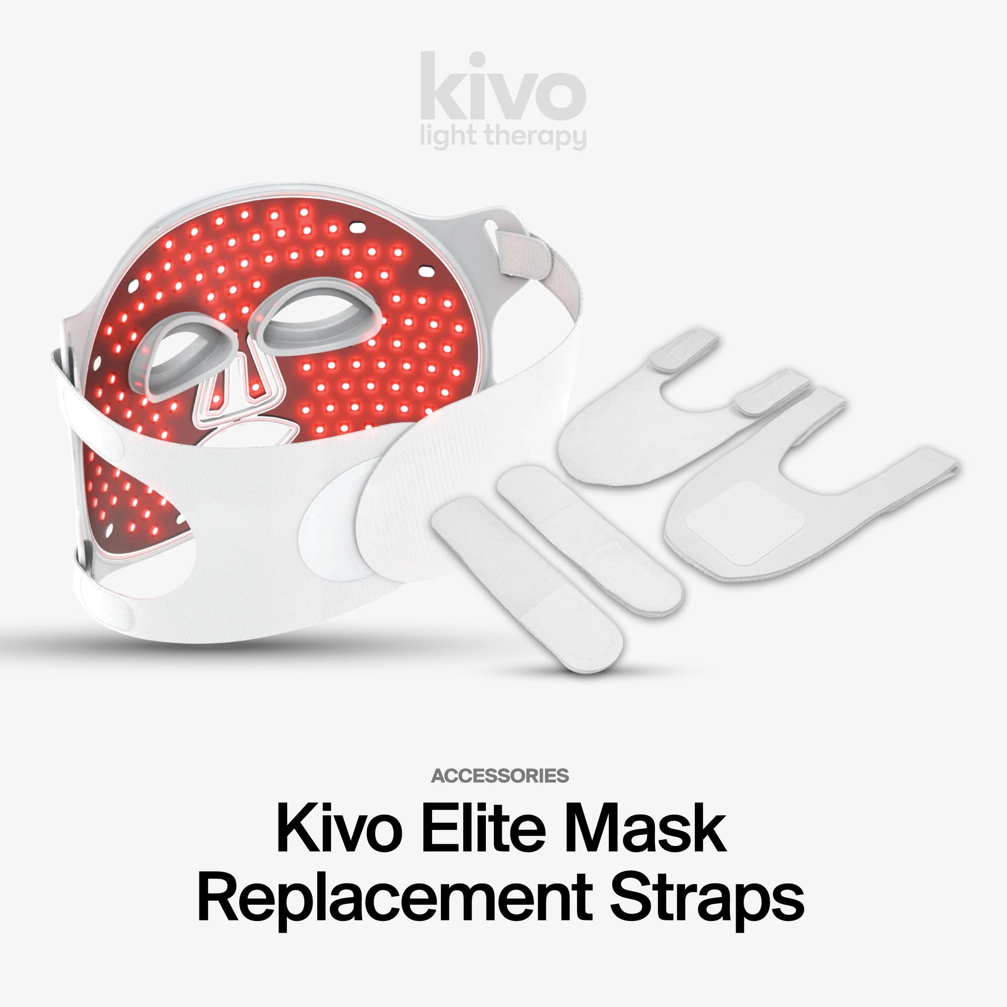 Kivo Mask Replacement Straps red light therapy from Kivo