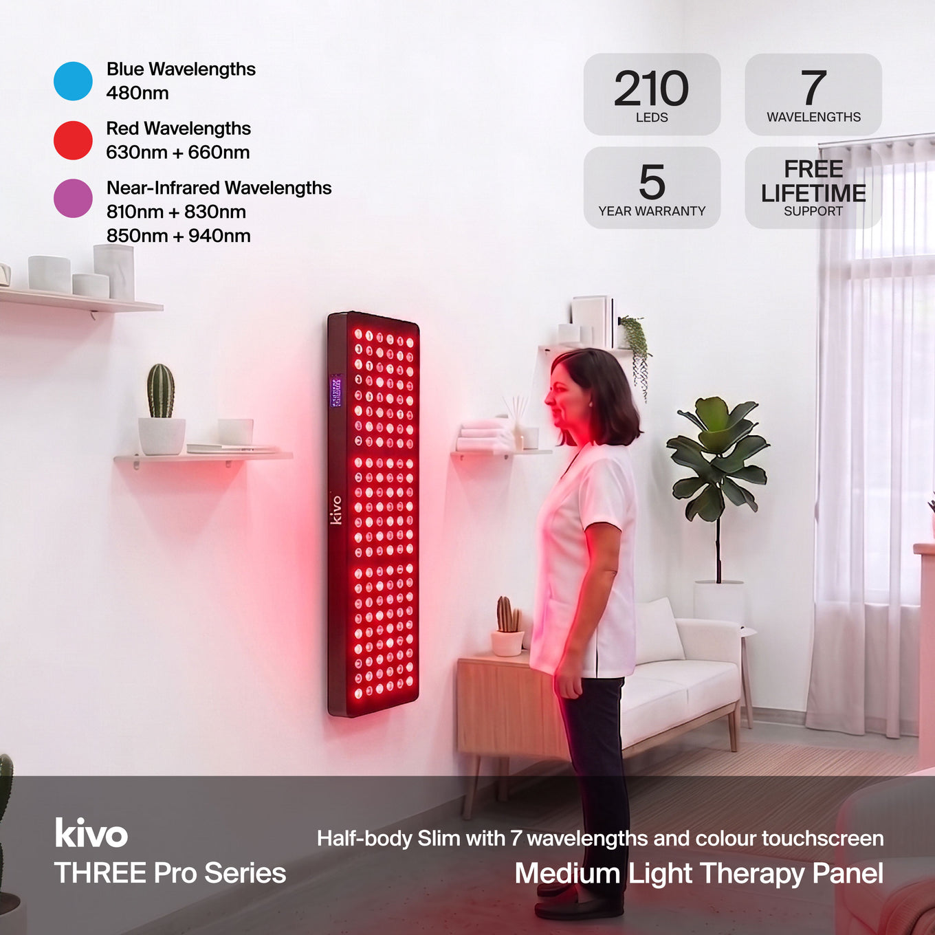 Kivo Pro 1000: Pro Medium Ganzkörper-Rotlichttherapiepanel