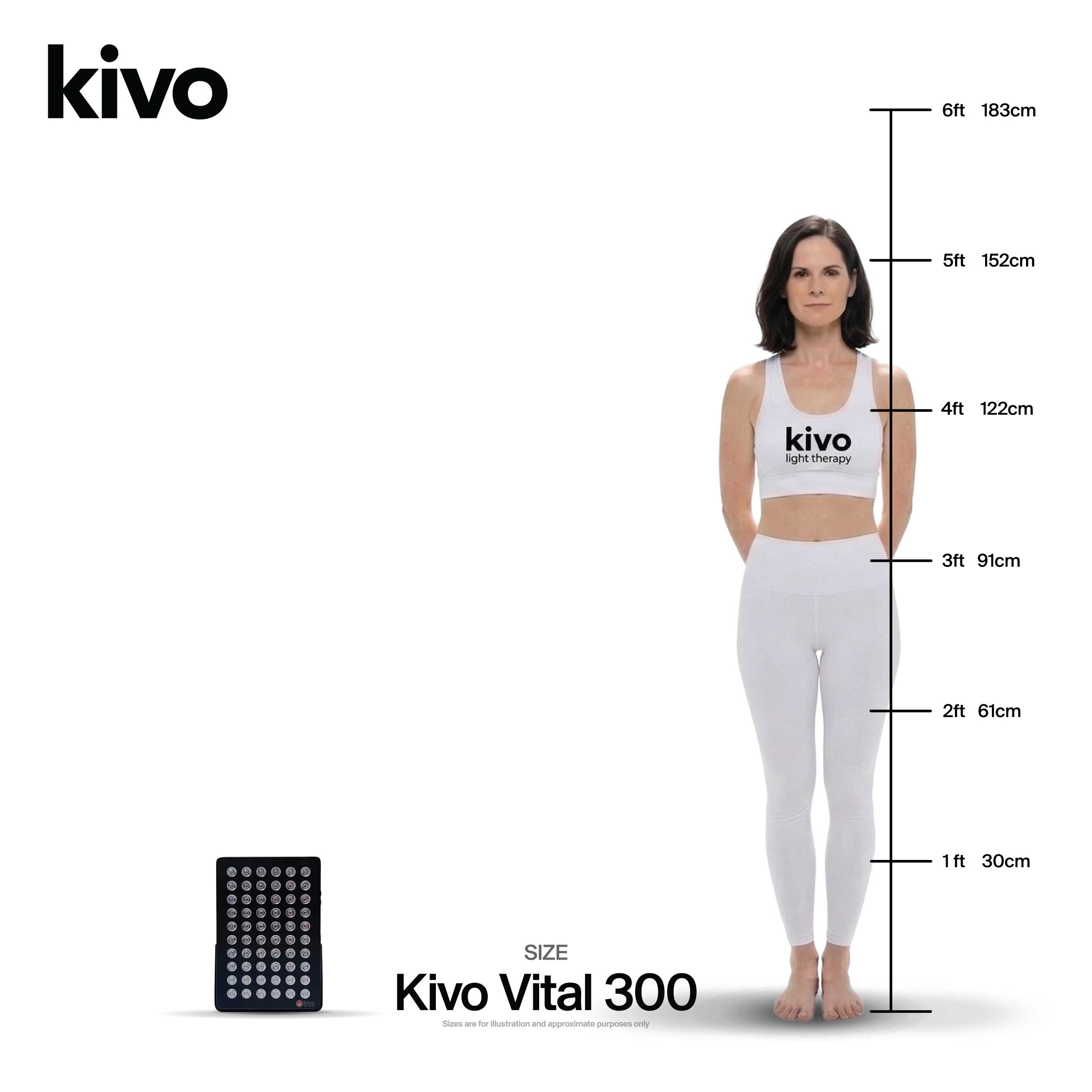 How big is the Vital 300?